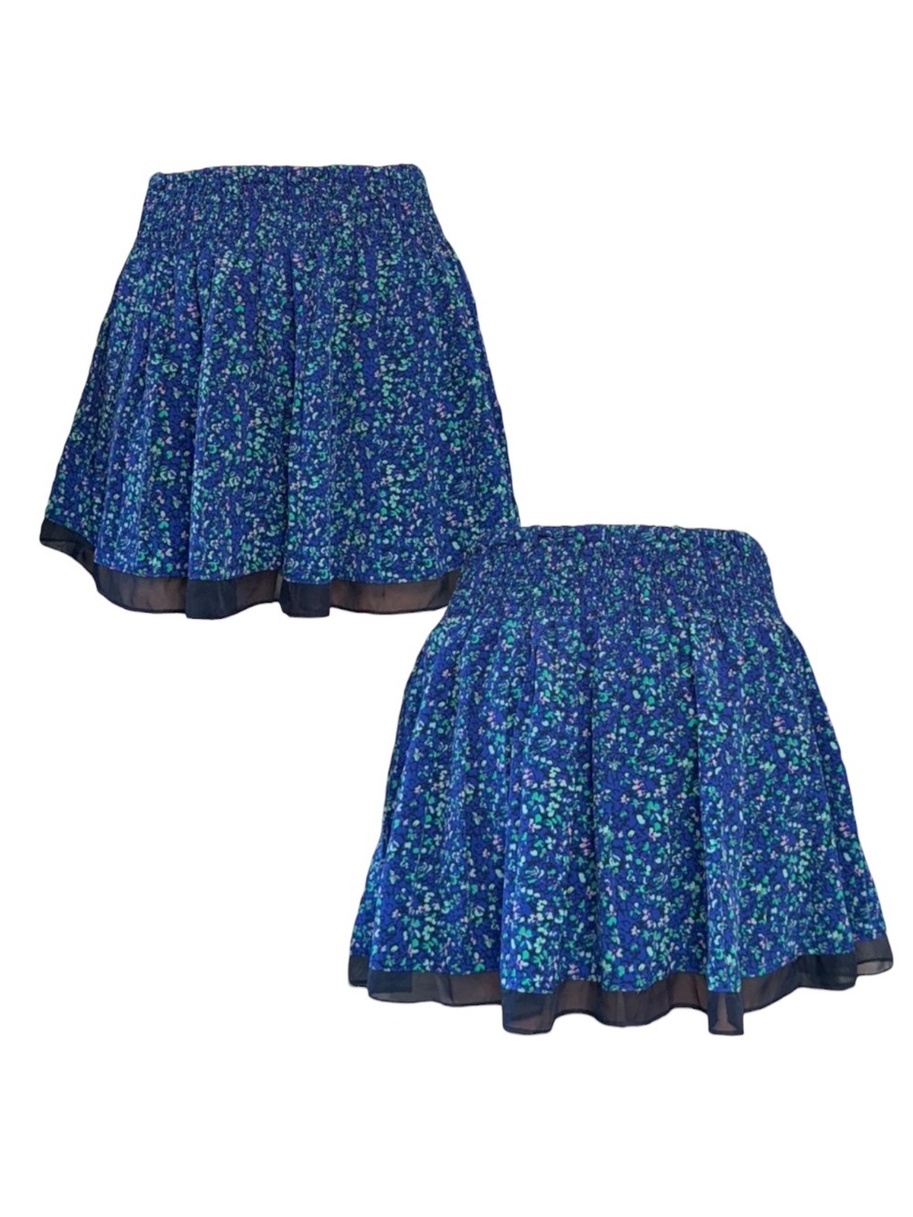 Floral Blue Skirt